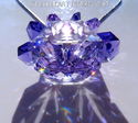 m/w Swarovski Light and Dark Purple LOTUS Pendant 