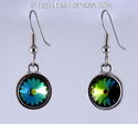 m/w Swarovski Rivoli Dangle Earrings 11mm You Choo