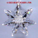 m/w Swarovski Crystal Clear Flower Car Charm or Su