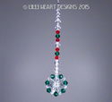 m/w Swarovski 2 Christmas Suncatchers Car Charm Mi