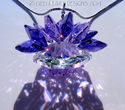 m/w Swarovski Light and Dark Purple LOTUS Pendant 