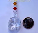 m/w Swarovski Grateful Dead Skull Suncatcher + Cha