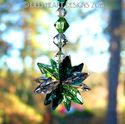 m/w Swarovski Crystal Emerald, Peridot and Pink Su