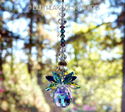  m/w Swarovski Rare Pear Peacock AB Wings Angel Su