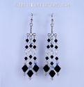 m/w Swarovski Crystal Jet Aurora and SS Chandelier