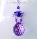 m/w Swarovski 40mm Violet *Floating Lotus Ball* Su