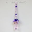 m/w Swarovski RARE 50mm Pink Icicle + AB Purples S