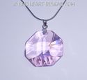 m/w Swarovski RARE Necklace Rosaline Pink BIG Octa