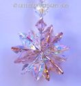 m/w Swarovski Crystal RARE Vintage Rose + AB Star 
