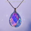 m/w Swarovski Crystal Aurora Borealis Trellis Drop