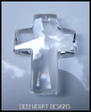 m/w Swarovski Crystal 40mm CROSS Purple HEARTS Sun