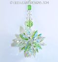 m/w Swarovski Clear + Rare AB Peridot SUPER STAR S