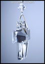 m/w Swarovski Crystal 40mm CROSS Purple HEARTS Sun
