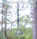 Crystal Double Dolphins Suncatcher w/Swarovski Oce