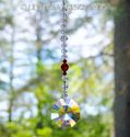 m/w Swarovski RARE 6208 Clear Sunburst Red Beads S