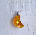 m/w Swarovski RARE AB Dark Topaz Moon Necklace Sun