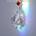m/w Swarovski Grateful Dead Skull Suncatcher + Cha
