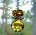 m/w Swarovski Crystal 30mm Sunny Topaz Pineapple S