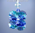 m/w Swarovski Crystal Rare Tanzanite + Aqua SunCat
