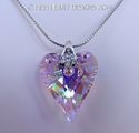 m/w Swarovski RARE AB PINK Wild Heart Necklace Sun