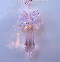 m/w Swarovski BIG 50mm ROSALINE PINK + AB Icicle S