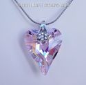 m/w Swarovski RARE AB PINK Wild Heart Necklace Sun