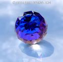 Rare Swarovski Crystal Burmuda Blue 30mm Faceted P