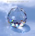 Rare Swarovski Crystal Burmuda Blue 30mm Faceted P