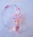 m/w Swarovski BIG 50mm ROSALINE PINK + AB Icicle S