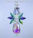  m/w Swarovski Large Rare Peacock AB Wings Angel S