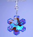 m/w Swarovski Crystal RARE BLUE AB Logo Snowflake 