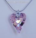 m/w Swarovski RARE AB PINK Wild Heart Necklace Sun