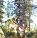 Starflower 45mm AB Sun Catcher m/w Swarovski Chakr