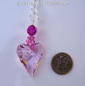 m/w Swarovski ROSALINE PINK Wild Heart + Fuschia S