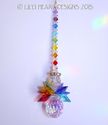  m/w Swarovski Rare AB Pear Body Dbl CHAKRA ANGEL 
