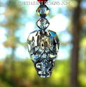 m/w Swarovski Grateful Dead Skull Suncatcher + Cha