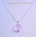 m/w Swarovski RARE Necklace Rosaline Pink BIG Octa