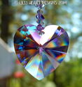 m/w Swarovski RARE AB 40mm Violet Heart Octagons S