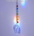 m/w Swarovski Grateful Dead Skull Suncatcher + Cha