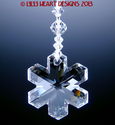m/w Swarovski Crystal Clear LG Snowflake Ornament 
