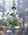 m/w Swarovski Clear + Rare AB Peridot SUPER STAR S