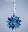 m/w Swarovski Crystal Rare Tanzanite + Aqua SunCat