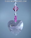 m/w Swarovski Crystal Beautiful Roslyn Pink Heart 