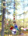  m/w Swarovski Rare AB Pear Body Dbl CHAKRA ANGEL 