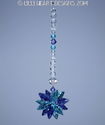 m/w Swarovski Crystal Rare Tanzanite + Aqua SunCat