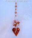 m/w Swarovski Crystal Copper Wild Heart with Star 