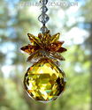 m/w Swarovski Crystal 30mm Sunny Topaz Pineapple S