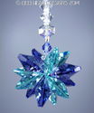 m/w Swarovski Crystal Rare Tanzanite + Aqua SunCat
