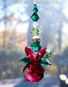 m/w Swarovski 20mm Lil Chubby RED CHRISTMAS ANGEL 