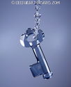 m/w Swarovski Crystal Blue Shade Big Yoko Ono Key 